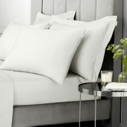 Rackhams 400 Thread Count Cotton Sateen Fitted Sheet - Ivory - Single - thumbnail 3