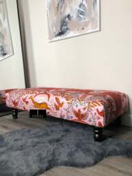 Rackhams Printed Fabric Bespoke Footstool – Comfort Meets Style (Non-Storage) - 24 x 24 Inches (61 x 61cm)