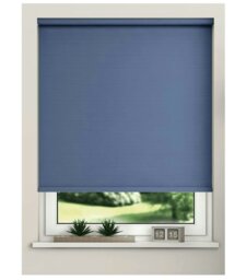 Rackhams Navy Trimmable Thermal Blackout Roller Blinds - 105cm - thumbnail 3