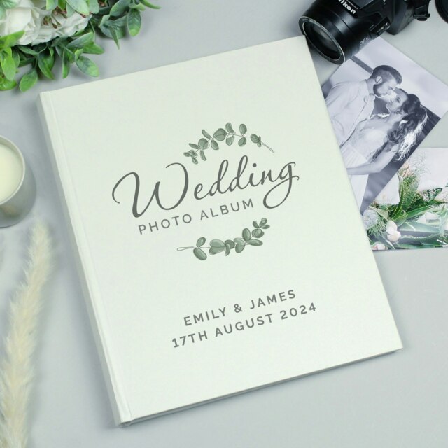 Rackhams Personalised Botanical Traditional Wedding Photo Album - image 1