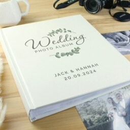 Rackhams Personalised Botanical Traditional Wedding Photo Album - thumbnail 2