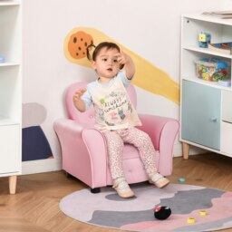 Rackhams Kids Mini Sofa Children Armchair Seating Chair Girl Princess Sponge