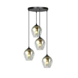 Rackhams ISTAR Pendant lamp  4 x E27 Black with Graphite Shade - thumbnail 1