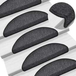 Rackhams Stair Mats 10 pcs 56x17x3 cm Anthracite - thumbnail 1