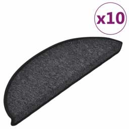 Rackhams Stair Mats 10 pcs 56x17x3 cm Anthracite - thumbnail 2