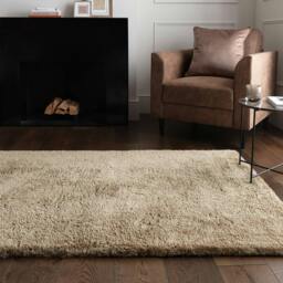 Rackhams Opulence Shaggy Taupe Rug - 200x290cm - thumbnail 2