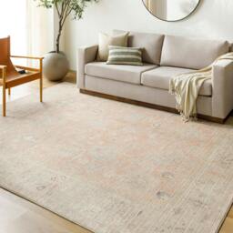 Rackhams Becki Owens Marlene-Vintage Pink Brown Traditional Vintage Boho Rug - 117 x 170 cm