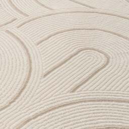 Rackhams Carmel Cream-Beige Geometric Rug - 6070 - 80X300 cm - thumbnail 3