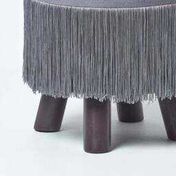 Rackhams Warwick Velvet Footstool with Legs - Pink - thumbnail 4