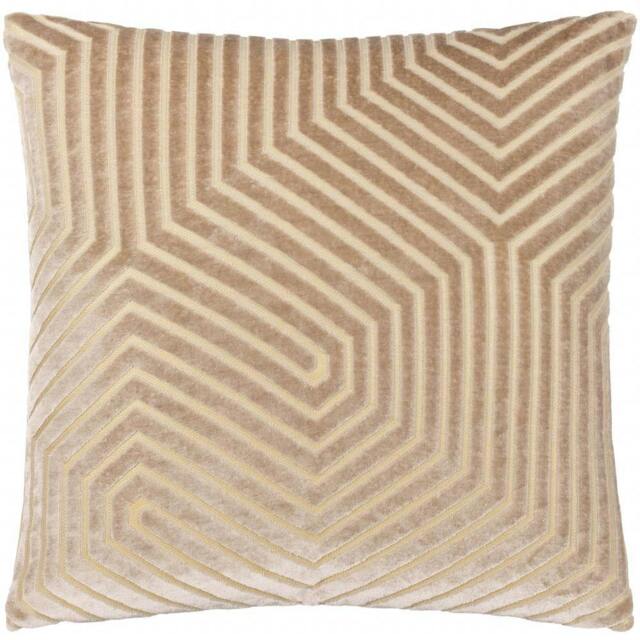 Rackhams Evoke Cut Cushion Cover - Mink - 55cm x 55cm - Mink - 100% Polyester - image 1
