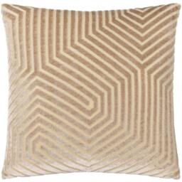 Rackhams Evoke Cut Cushion Cover - Mink - 55cm x 55cm - Mink - 100% Polyester - thumbnail 2