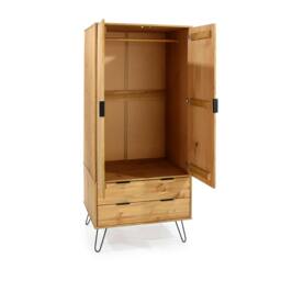 Rackhams Augusta 2 Door & 2 Drawer Wardrobe - Grey - thumbnail 5