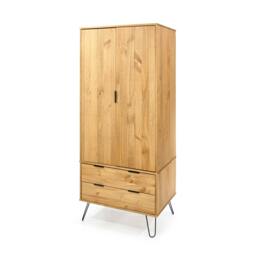 Rackhams Augusta 2 Door & 2 Drawer Wardrobe - Grey - thumbnail 2