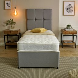 Rackhams Cooltouch Hybrid Shorty Mattress - 18cm Deep, Memory Foam & Coil Spring Support - White - 1 - 3ft Single Mattress (90cm x 190cm) - thumbnail 3