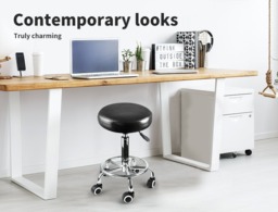 Rackhams Salon Stool Swivel Bar Stools Chairs Barber Hydraulic Lift Hairdressing - thumbnail 4