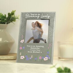 Rackhams Personalised Blooming Lovely 6x4 Glitter Photo Frame - thumbnail 4