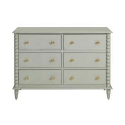 Rackhams Cromwell Large 6 Drawer Chest of Drawers with Bobbin Design - Linen, Cream - thumbnail 6
