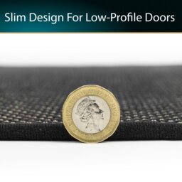 Rackhams Antarra Machine Washable Entrance Runner Doormat, 50x150cm - Black/Brown - thumbnail 6