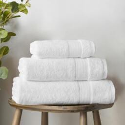Rackhams Supima Cotton Towel White - Bath Towel - White - thumbnail 3