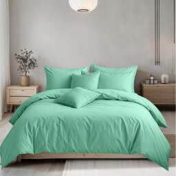 Rackhams Plain Dyed Easy Care Polycotton Duvet Cover And Pillowcase/s Set Bed Linen - Red - Single - thumbnail 5