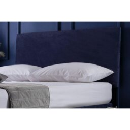 Rackhams Faux Suede Plain Headboard Cover - Navy - 70cm x 90cm - Navy - 90% Polyester/10% Spandex - thumbnail 2