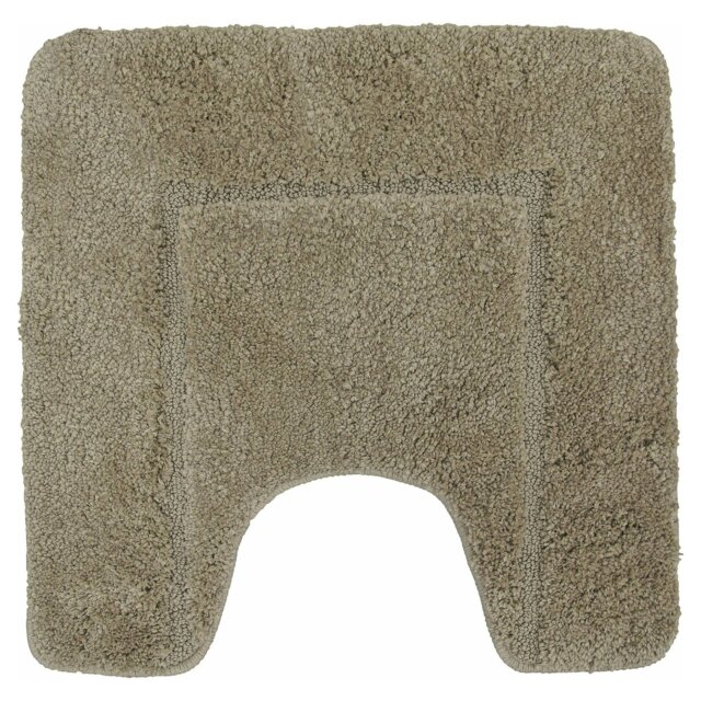 Rackhams Mayfair Microfibre Pedestal Mat Antislip - Natural - image 1