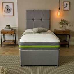 "Rackhams Horizon Harmony Hybrid Mattress - 8"" Deep, Soft Feel, Plush Quilted Surface - Green - 1 - European King Size Mattress (160cm x 200cm)" - thumbnail 5
