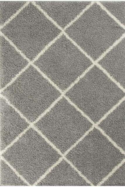Rackhams Moroccan Grey Shaggy Rug - 510 - 200X290 cm - image 1