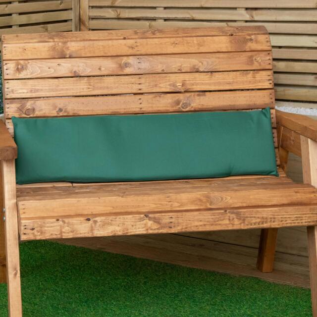 Rackhams 99 x 20 x 5cm Cushion Back for 2 Seater Wooden Garden Bench in Green - image 1