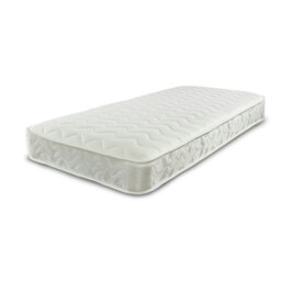 Rackhams Close Wave Hybrid Mattress - 20cm Deep, Deep Quilted Soft Sleep Surface - White - 1 - 2ft6 Shorty Small Single Mattress (75cm x 175cm) - thumbnail 2