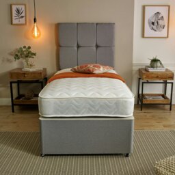Rackhams Close Wave Hybrid Mattress - 20cm Deep, Deep Quilted Soft Sleep Surface - White - 1 - 2ft6 Shorty Small Single Mattress (75cm x 175cm) - thumbnail 4