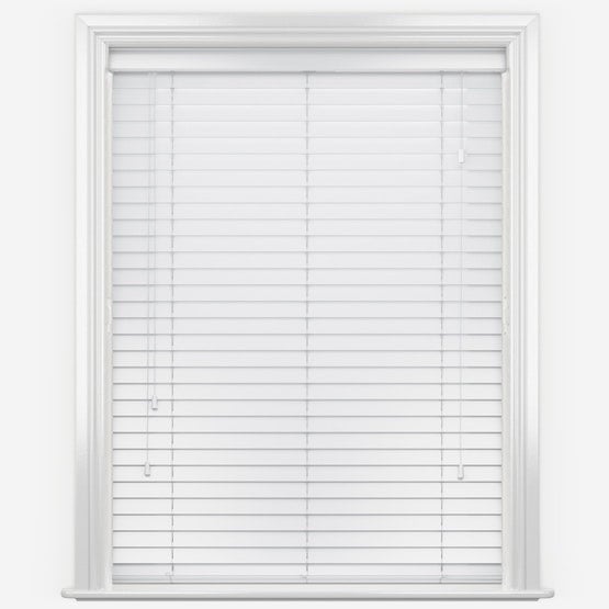 Rackhams Serene Faux Wood Fine Grain Venetian Blinds with Strings - 210cm - image 1