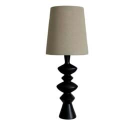 Rackhams Cheryl Black Resin Table Lamp - thumbnail 2
