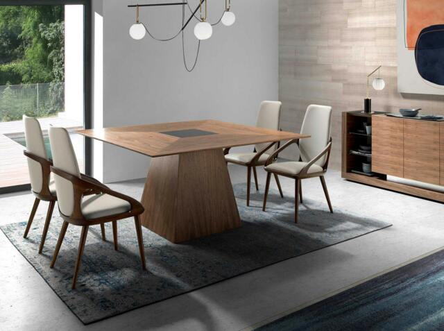 Rackhams Square walnut dining table 1079 - image 1