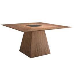 Rackhams Square walnut dining table 1079 - thumbnail 2