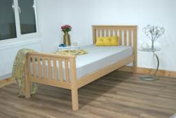 Rackhams Hampshire Solo Pine Wooden Bed - UV Waxed - 4FT6 - thumbnail 2
