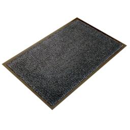 Rackhams Indoor Scraper Door Mat – Anti-Slip Vinyl Backed Dirt Trapper Entrance Mat – Grey – Multiple Sizes - 90 x 150cm - thumbnail 1