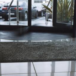 Rackhams Indoor Scraper Door Mat – Anti-Slip Vinyl Backed Dirt Trapper Entrance Mat – Grey – Multiple Sizes - 90 x 150cm - thumbnail 3