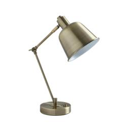 Rackhams Erik Antique Brass Metal Table Lamp - thumbnail 3