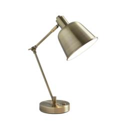 Rackhams Erik Antique Brass Metal Table Lamp - thumbnail 2