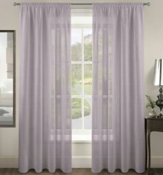 Rackhams Riva Slot Top Voile Panel - 150cm x 182cm - Black - thumbnail 4