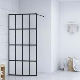 Rackhams Walk-in Shower Screen Frosted Tempered Glass 90x195 cm - thumbnail 1