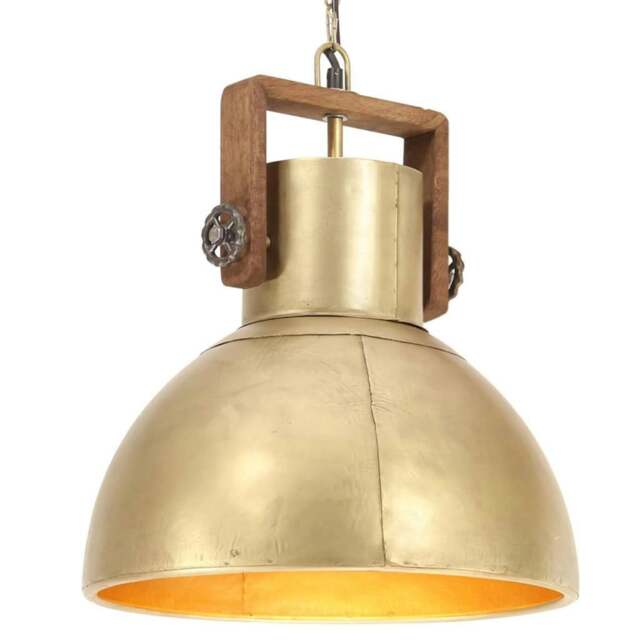 Rackhams Industrial Hanging Lamp 25 W Brass Round 40 cm E27 - image 1