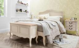 Rackhams Juliette Wooden Carved Blanket Box French Bedroom Storage Assembled - Champagne, Cream - thumbnail 6