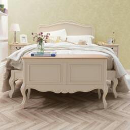 Rackhams Juliette Wooden Carved Blanket Box French Bedroom Storage Assembled - Champagne, Cream - thumbnail 2