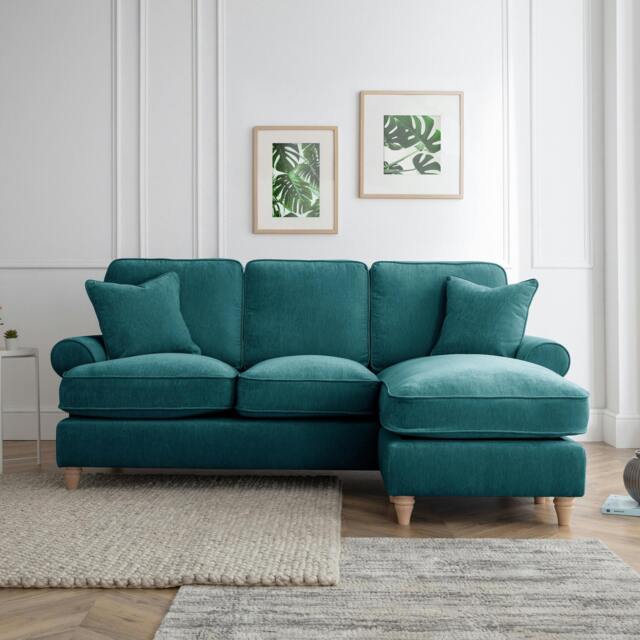 Rackhams The Bromfield Right Hand Chaise Sofa - Emerald - image 1