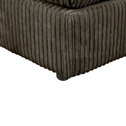 Rackhams Dylan Jumbo Cord Fabric Footstool in Chocolate - thumbnail 4