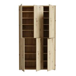 Rackhams Alice Springs Shoe Cabinet with 6 Doors Push-to-Open in Artisan Oak - Matt - Standard - Artisan Oak - thumbnail 6