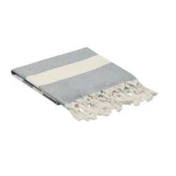 Rackhams Agoura Hammam Towel - Stone Grey - One Size - Stone Grey - 55% Recycled Polyester/45% Recycled Cotton - thumbnail 3
