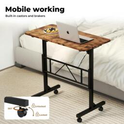 Rackhams Standing Desk Height Adjustable Office Laptop Pc Computer Workstation - thumbnail 6